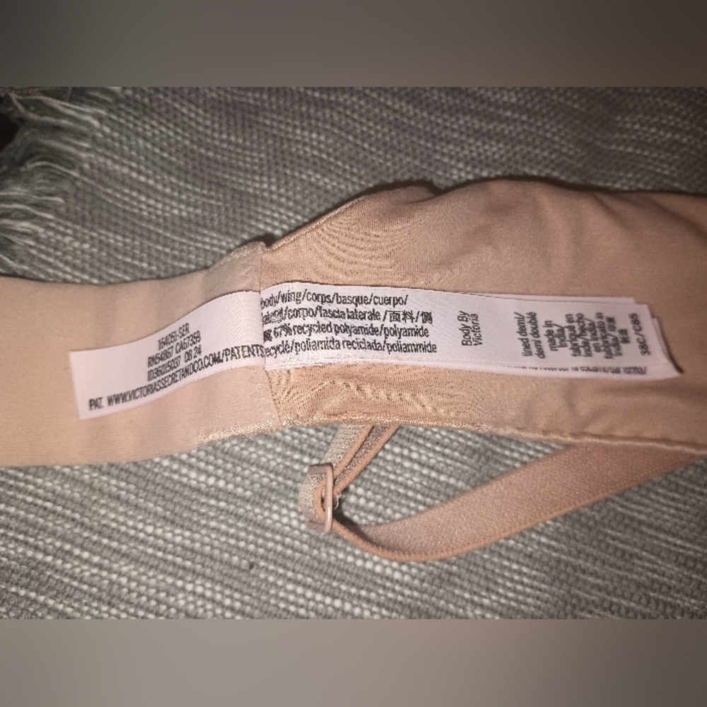 Victoria Secret Body By Victoria Tan Lined Demi Bra Size 38C - Picture 4 of 8